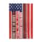 Stupell Industries God Bless America Wood Grain Flag Red White Blue Americana Wall Plaque Art
